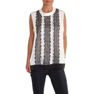 Calvin Klein Women's Sleeveless Embroidered Blouse